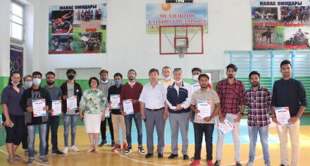 Иностранные студенты КГМА награждены дипломами за достижения в спорте