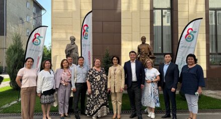 Встреча ректора КГМА  с министром здравоохранения республики Казахстан и с ректором медицинского университета Астаны