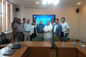 A scientist from Great Britain B. Davletov spoke at a round table on the problems of chronic pain at the KSMA