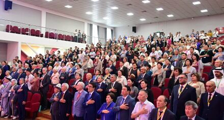 Открытие торжественного Ученого Совета, посвящённого 85-летию Кыргызской Государственной Медицинской Академии