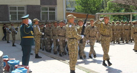 Церемония принятия военной присяги курсантами КГМА