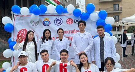 КММАнын неврология кафедрасы инсультка каршы дүйнөлүк күнгө арналган акция өткөрдү!