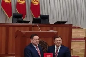 K.  Yrysov was awarded the Honorary Diploma of the Parliament